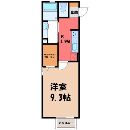 古河駅 徒歩21分 1階の物件間取画像